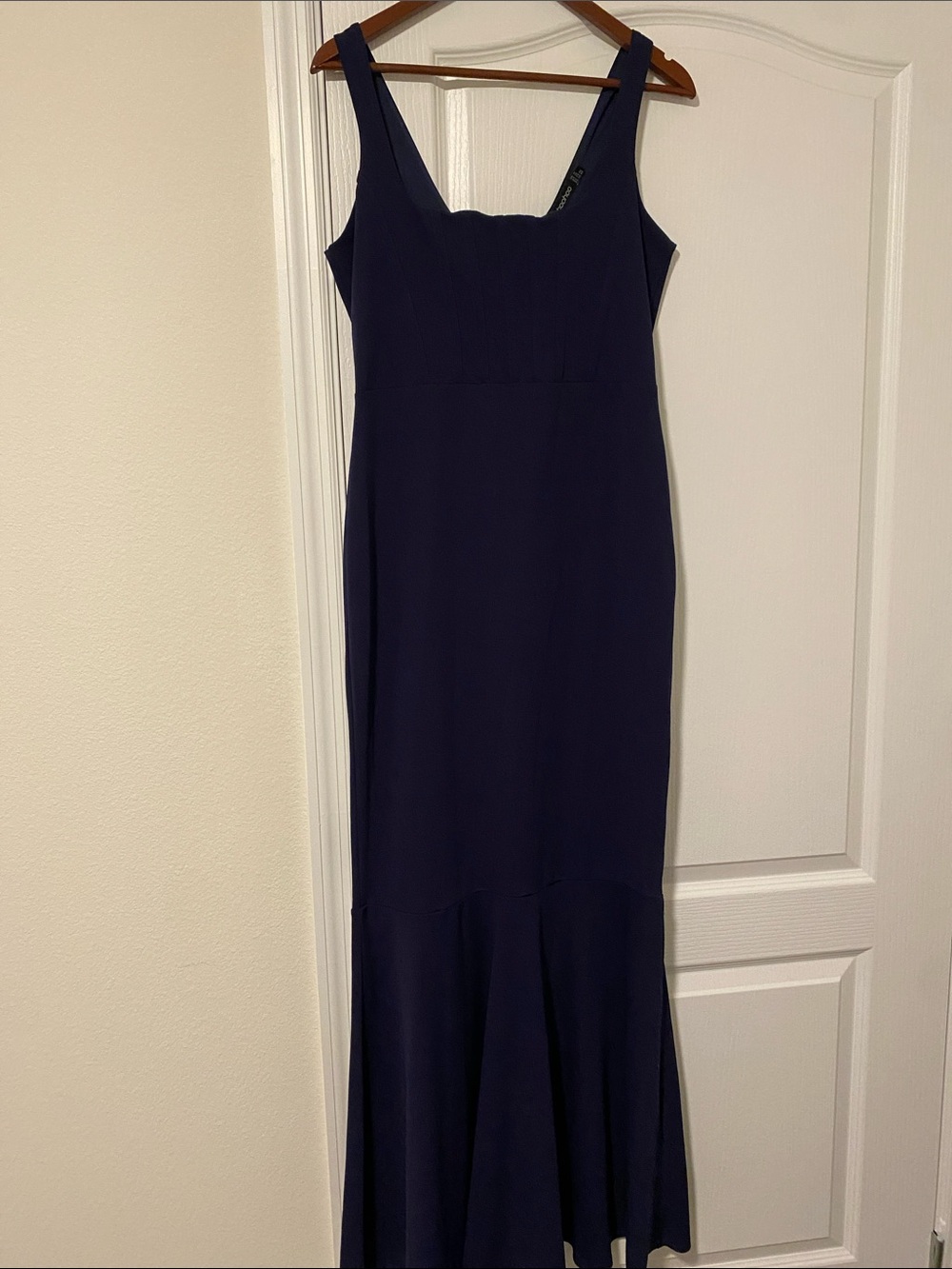 NWOT Boohoo navy mermaid dress